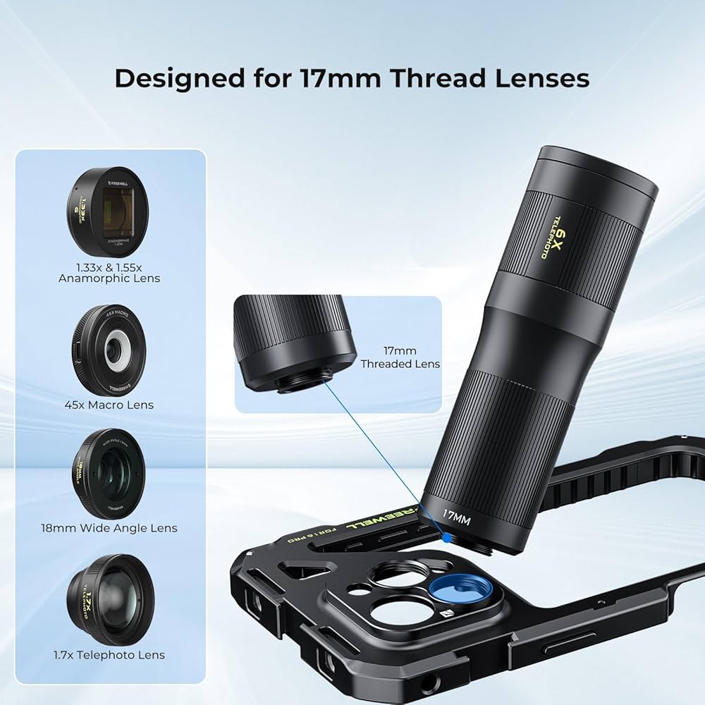 Freewell Genius Rig Kit iPhone 16 Pro用美品 Amazon.com: Freewell Genius Rig Cage for iPhone 16 Pro